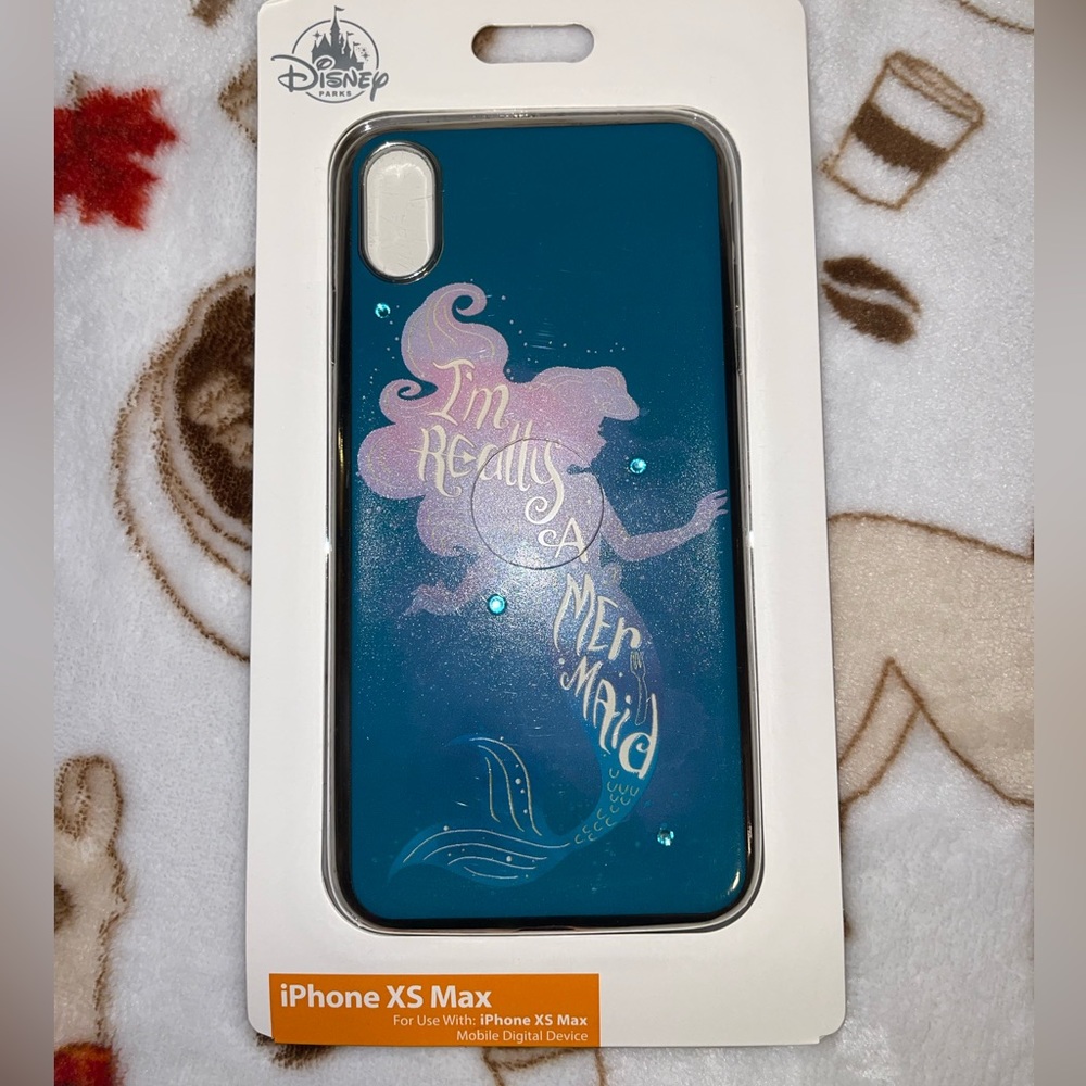 DISNEY PARKS D-TECH LITTLE MERMAID I’M REALLY A MERMAID  iPHONE CASE Xs MAX NEW.